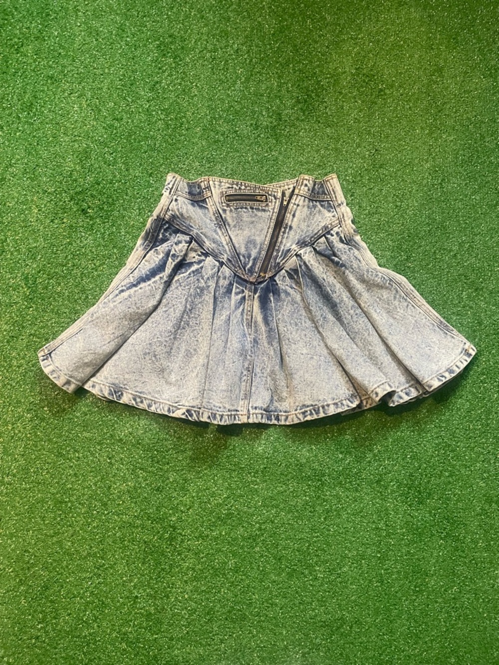 Deb Light Blue Washed Denim Circle Skirt